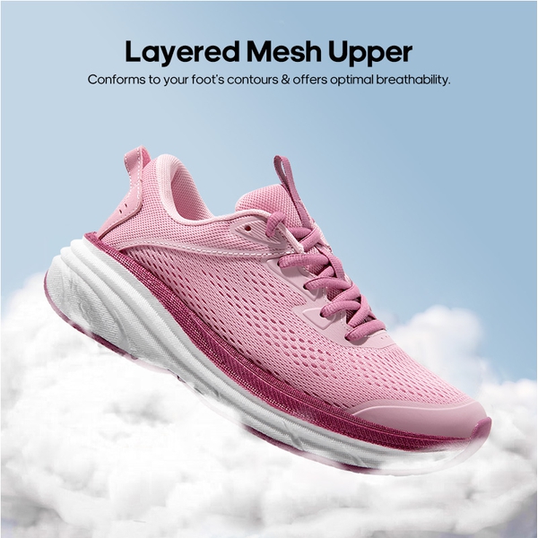[FlexLife] Women's Lightweight Mesh Running Shoes - PINK - 1